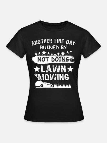 Rasenmäher - Frauen T-Shirt - Schwarz