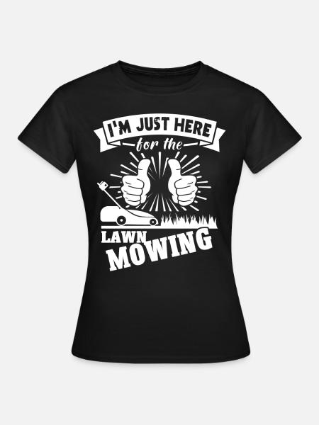 Rasenmäher - Frauen T-Shirt - Schwarz