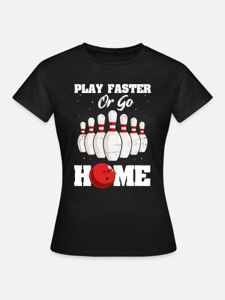 Bowling - Frauen T-Shirt - Schwarz