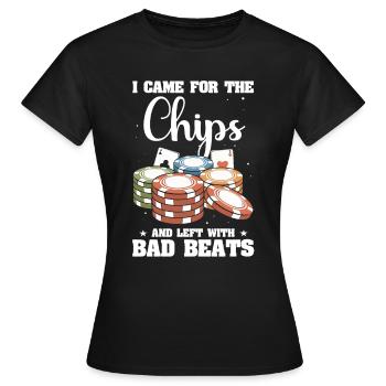 Poker Poker Players Poker Cards - Women's T-Shirt - black - Front - AI Model Female 172 dark (172cm)