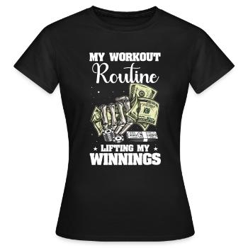 Jeux de casino - T-shirt Femme - noir - Devant - AI Model Female 172 dark (172cm)