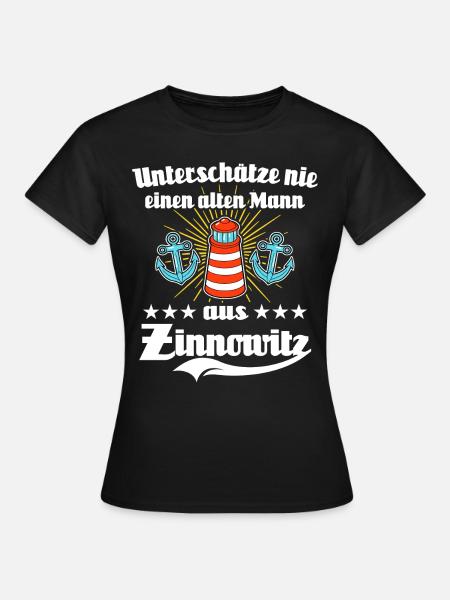 Zinnowitz Mann Zinnowitzer Männer - Frauen T-Shirt - Schwarz
