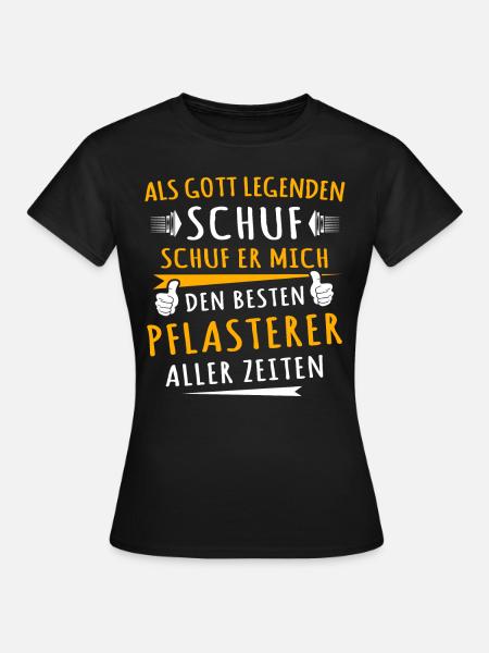 Pflasterer - Frauen T-Shirt - Schwarz