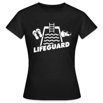 Sauveteurs, sauveteurs, sauveteurs - T-shirt Femme - noir - Devant - AI Model Female 172 dark (172cm)