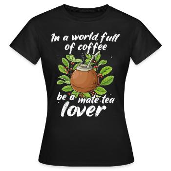 Mate Tee - Frauen T-Shirt - Schwarz - Vorne - AI Model Female 172 dark (172cm)