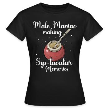 Dictons Yerba mate - T-shirt Femme - noir - Devant - AI Model Female 172 dark (172cm)