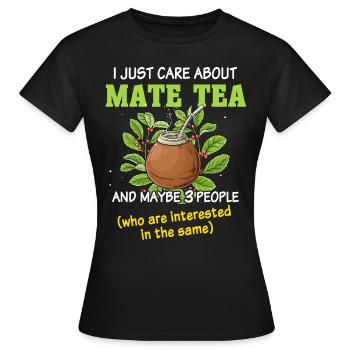 Mate Tee - Frauen T-Shirt - Schwarz - Vorne - AI Model Female 172 dark (172cm)
