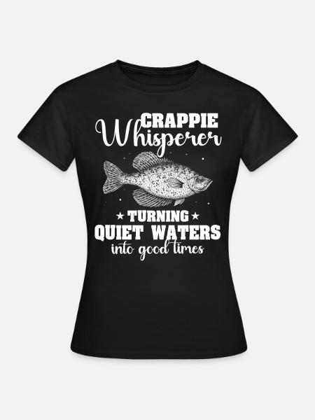 Crappie Fishing - Frauen T-Shirt - Schwarz
