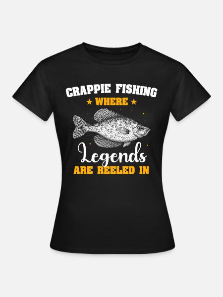 Crappie Fish - Frauen T-Shirt - Schwarz