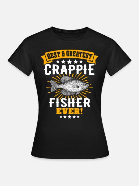 Sonnenbarsch Barsch Crappie Fishing - Frauen T-Shirt - Schwarz