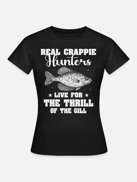 Crappie Fish - Frauen T-Shirt - Schwarz