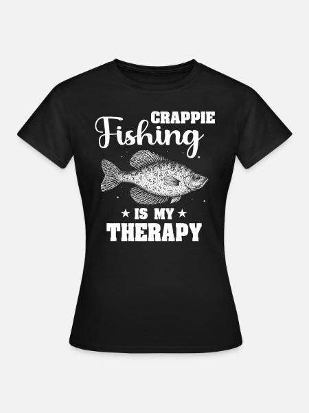 Crappie Fish - Frauen T-Shirt - Schwarz