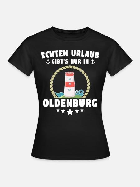 Oldenburg Urlaub - Frauen T-Shirt - Schwarz