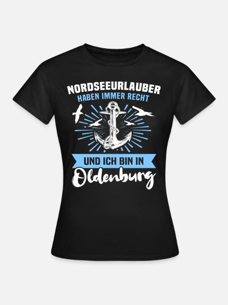Oldenburg Urlaub - Frauen T-Shirt - Schwarz
