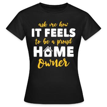 Propriétaires Propriétaires - T-shirt Femme - noir - Devant - AI Model Female 172 dark (172cm)