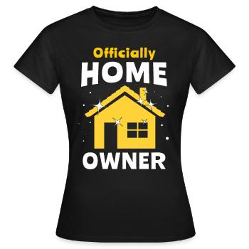Propriétaire Achat d’une maison Acheteur d’une maison - T-shirt Femme - noir - Devant - AI Model Female 172 dark (172cm)