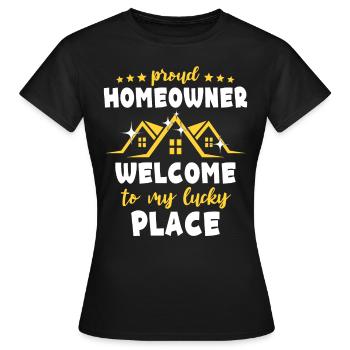 Propriétaires Propriétaires - T-shirt Femme - noir - Devant - AI Model Female 172 dark (172cm)