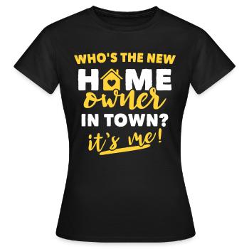 Propriétaires Propriétaires - T-shirt Femme - noir - Devant - AI Model Female 172 dark (172cm)