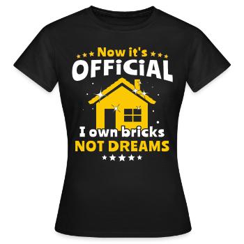Propriétaires Propriétaires - T-shirt Femme - noir - Devant - AI Model Female 172 dark (172cm)