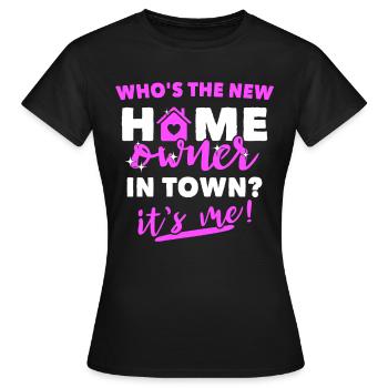 Propriétaires Propriétaires - T-shirt Femme - noir - Devant - AI Model Female 172 dark (172cm)