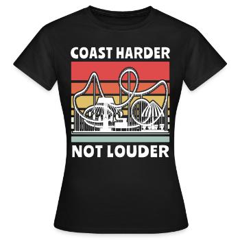 Roller Coaster Roller Coaster Riders - Women's T-Shirt - black - Front - AI Model Female 172 dark (172cm)