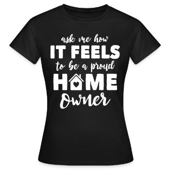 Propriétaire - T-shirt Femme - noir - Devant - AI Model Female 172 dark (172cm)