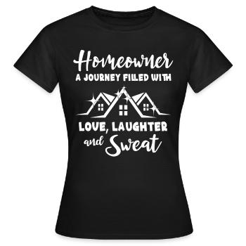 Propriétaire - T-shirt Femme - noir - Devant - AI Model Female 172 dark (172cm)