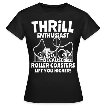 Roller coaster - Women's T-Shirt - black - Front - AI Model Female 172 dark (172cm)