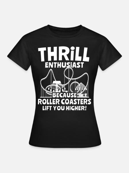 Achterbahn - Frauen T-Shirt - Schwarz