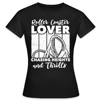 Roller Coaster - Women's T-Shirt - black - Front - AI Model Female 172 dark (172cm)