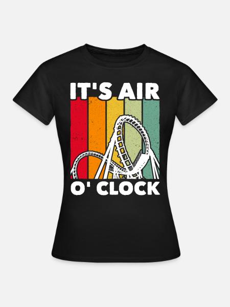 Achterbahn Roller Coaster - Frauen T-Shirt - Schwarz