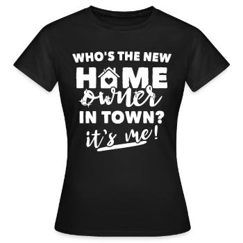 Propriétaire - T-shirt Femme - noir - Devant - AI Model Female 172 dark (172cm)