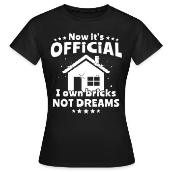 Propriétaire - T-shirt Femme - noir - Devant - AI Model Female 172 dark (172cm)