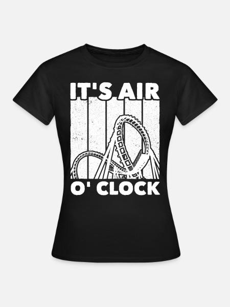 Achterbahn Roller Coaster - Frauen T-Shirt - Schwarz