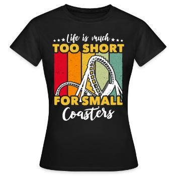 Roller Coaster Roller Coaster Lovers - Women's T-Shirt - black - Front - AI Model Female 172 dark (172cm)