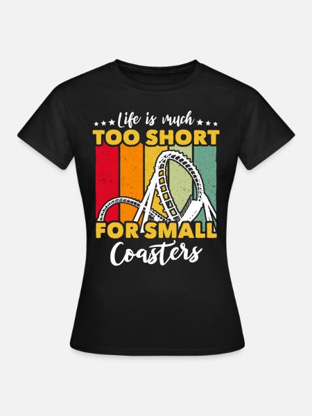 Achterbahn Achterbahnliebhaber - Frauen T-Shirt - Schwarz