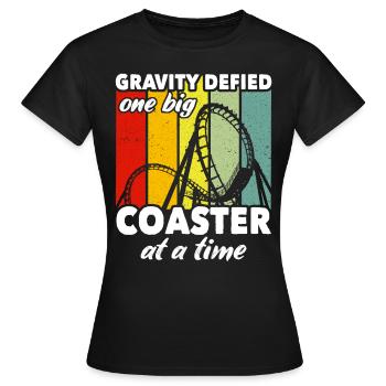 Roller Coaster Roller Coaster Riders - Women's T-Shirt - black - Front - AI Model Female 172 dark (172cm)