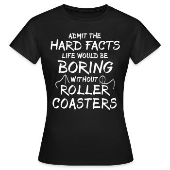 Roller Coaster - Women's T-Shirt - black - Front - AI Model Female 172 dark (172cm)