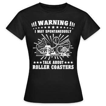 Roller Coaster - Women's T-Shirt - black - Front - AI Model Female 172 dark (172cm)