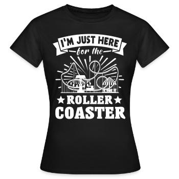 Roller Coaster - Women's T-Shirt - black - Front - AI Model Female 172 dark (172cm)