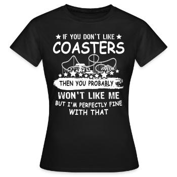 Roller coaster - Women's T-Shirt - black - Front - AI Model Female 172 dark (172cm)