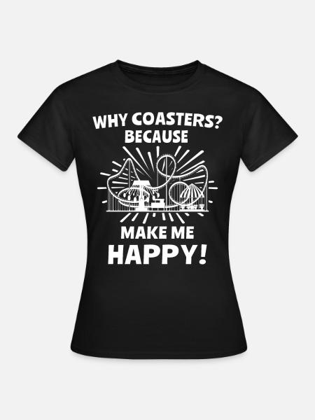 Achterbahn - Frauen T-Shirt - Schwarz
