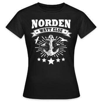 Norden Nordener - Frauen T-Shirt - Schwarz - Vorne - AI Model Female 172 dark (172cm)