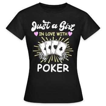 Poker Poker Players - Women's T-Shirt - black - Front - AI Model Female 172 dark (172cm)