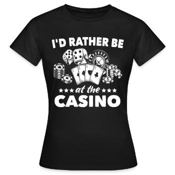 Casino Casino Players - Women's T-Shirt - black - Front - AI Model Female 172 dark (172cm)