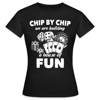 Casino - T-shirt Femme - noir - Devant - AI Model Female 172 dark (172cm)