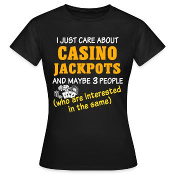 Casino - T-shirt Femme - noir - Devant - AI Model Female 172 dark (172cm)