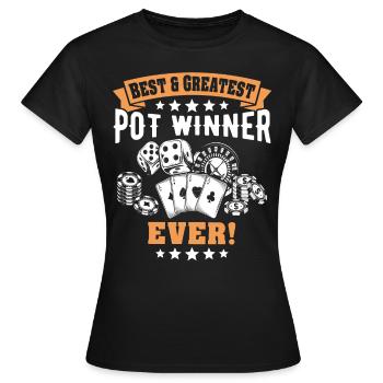Casino Jeu de casino - T-shirt Femme - noir - Devant - AI Model Female 172 dark (172cm)