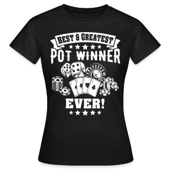 Casino - T-shirt Femme - noir - Devant - AI Model Female 172 dark (172cm)