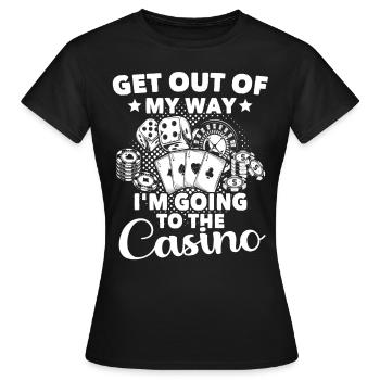 Casino Gambling - Women's T-Shirt - black - Front - AI Model Female 172 dark (172cm)